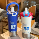 Axyaa Stainless Steel Sport Tumbler with Tea Infuser and Straw