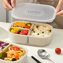 Axyaa 3-Grid Microwave Lunch Box Stackable Food Container