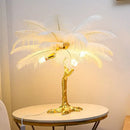 Axyaa Nordic Feather Floor Lamp for Luxurious Bedroom Decor & Live Streaming Room