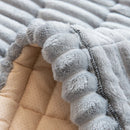 Axyaa Plush Fur Sofa Cushion: Modern Home Decor, Fluffy & Anti-Slip Seat Protection