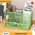 Axyaa Metal Mesh Office & Cosmetic Storage with Scratch-Resistant Pads