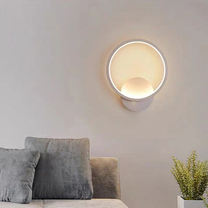 Axya Round LED Wall Lamp for Modern Living Room Decor