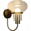 Axyaa Glass Lampshade Wall Lamp for Bedroom Decoration