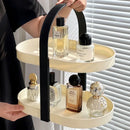 Axyaa Desktop Cosmetics Shelf with Handle, Organiser for Dresser and Bathroom