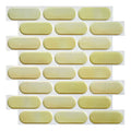 Axyaa 3D Subway Tile Wall Panel Sticker for Kitchen Bathroom Living Room