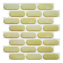Axyaa 3D Subway Tile Wall Panel Sticker for Kitchen Bathroom Living Room