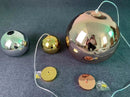 Axyaa Copper Glass Ball Pendant Globe Light for Kitchen Home Decor