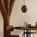 Axya Log Style Wood Chandelier for Dining Room and Kitchen Island