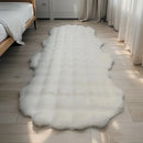 Axyaa Bubble Velvet Rabbit Fur Sofa Cushion Plush Chair Pad Bedroom Rug