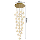Axyaa Nordic Stair Chandelier Pendant Lights for Living, Bedroom, and Dining Room