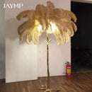 Luxury Ostrich Feather Floor Lamp by Axyaa - Elegant Home Decor & Lighting Solution