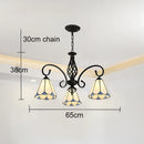 Axyaa Bohemian Stained Glass Pendant Chandelier: Creative Luxury Lighting for Home & Event Spaces