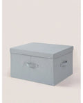Axyaa Cotton Linen Storage Box with Lid: Large Capacity Organizer for Clothes, Toys, Socks