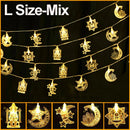 Axyaa Eid Star Moon LED String Lights Ramadan Decor