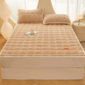Axyaa Rose Velvet Bed Mattress: Thick & Cozy Student Dorm Room Mat.