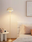 Axyaa Cream Floor Lamp: Minimalist Design for Bedroom, Kids' Room & Desk