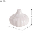Axya Ceramic Garlic Storage Jar - Kitchen Household Container