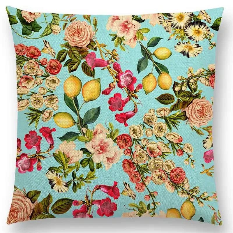 Axyaa Tropical Jungle Garden Throw Pillow Covers