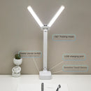 Axyaa Rechargeable LED Desk Lamp: 3-Level Dimmable Touch Lighting, Foldable & Eye-Friendly