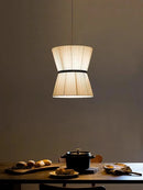 Axyaa Nordic Wabi Sabi Fabric Chandelier: Modern Indoor Lighting Fixture