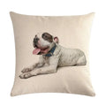 Axyaa Cute Puppy Head Linen Pillow Case 45*45cm
