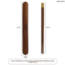 Axyaa Solid Wood Chopstick Set - Premium Chinese Household Cutlery Box