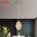 Axyaa Crystal K9 Chandelier Pendant Light Modern Gold for Living Bedroom Restaurant Cloakroom