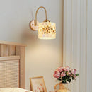 Axyaa Shell Resin LED Wall Lamp for Indoor Bedroom Decor Lighting