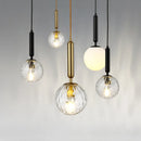 Axyaa Round Glass Bedside Chandelier for Bedroom, Restaurant, Bar, Living Room & Study