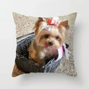 Axyaa Cute Dog Print Pillow Case for Bedroom Sofa Car Decor