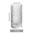 Axyaa Striped Glass Cup for Coffee, Juice, Milk - Ideal for Home & Hospitality