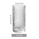 Axyaa Striped Glass Cup for Coffee, Juice, Milk - Ideal for Home & Hospitality
