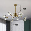 Axyaa Crystal Chandelier Pendant Light for Living Room, Bedroom, and Ceiling
