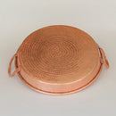 Axya Copper Wedding Plate with Ears for Seafood Dinner & Hotpot Tray