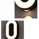 Axyaa Numeric Model Outdoor Wall Light - Modern Waterproof Night Lamp for Home, Garden & Courtyard