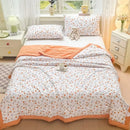 Axyaa Washed Cotton Printed Summer Quilt - Machine Washable Thin Quilt