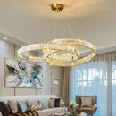 Axyaa Crystal Chandelier Pendant Lamp for Modern Interior Lighting