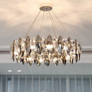 Axyaa Diamond Crystal Chandelier - Modern Luxury Lighting for Home Decor