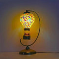 Axyaa Handcrafted Mosaic Hot Air Balloon Table Lamp Glass Bed Night Light
