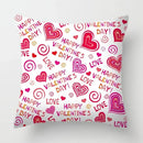 Axyaa Red Lips Heart Pillow - Black Love Sofa Car Cushion Cover