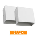 Axyaa 6W LED Wall Sconces 2Pack: Modern Up Down Wall Mount Lights for Living Room