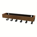 Axyaa Wall Mounted Shelf with Key Holder - Nordic Style Wooden Organizer