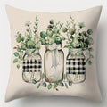 Axyaa Flower Bow Print Pillowcase for Living Room Sofa Chair Decoration