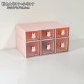 Axyaa Desktop Organizer Box: Rabbit Pen Holder & Drawer Stationery Rack