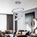 Axyaa Crystal Luxury Pendant Lights with Remote Control - Smart Hanging Chandelier for Home