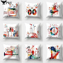 Axyaa Musical Note Cushion Cover for Home Decor - 40/45/50cm Pillowcase for Living Room