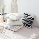 Axyaa Gray Plush Rabbit Fur Cushion Cover 45x45cm - Super Soft Home Sofa Decor