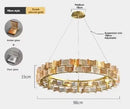 Axyaa Gold Chandelier with Butterfly Glass Shade - Luxury Lighting for Home & Hotel