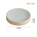 Axyaa Ceramic Cylindrical Plate Set Ideal for Pasta, Desserts, Snacks, Steaks, Sushi, and Molecular Cuisine