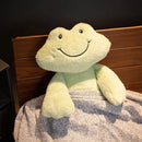 Axyaa Happy Frog Plush Doll Bed Pillow - Girl's Gift for Healing